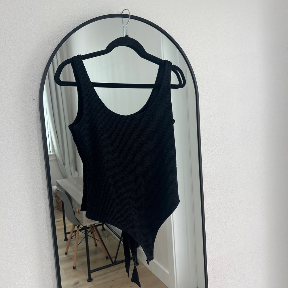 Black tank top body suit